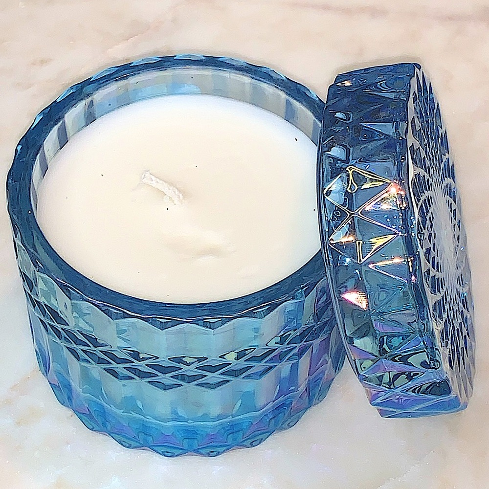 LEOBEN CO CANDLE SPARKLING SNOW  1 WICK 6.oz NEW VEGAN SOY WAX BLEND